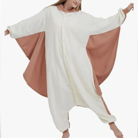 Newcosplay Tam White Flying Squirrel Onesie Pajama Costume. Size Medium. - Picture 7 of 15